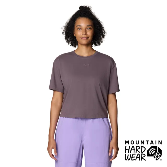 【Mountain Hardwear】Since 93 Boxy Crop SS 低調刺繡Logo棉質T恤 女款 紫鼠尾草 #2149621