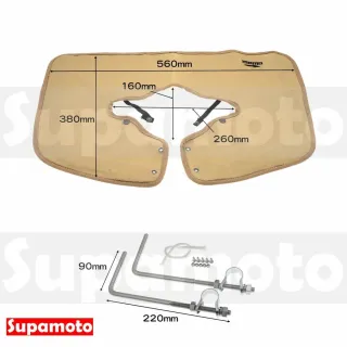 【Supamoto】帆布擋風鏡—大(風鏡/通用/檔車/復古/暴走族/整流罩/族車/CT125/CB350/機車改裝)