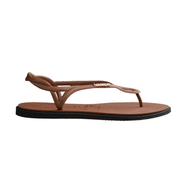 【havaianas 哈瓦仕】涼鞋 女鞋 夾腳拖 拖鞋 尖頭 Luna Point 咖啡色 4149921-1696W (哈瓦士)