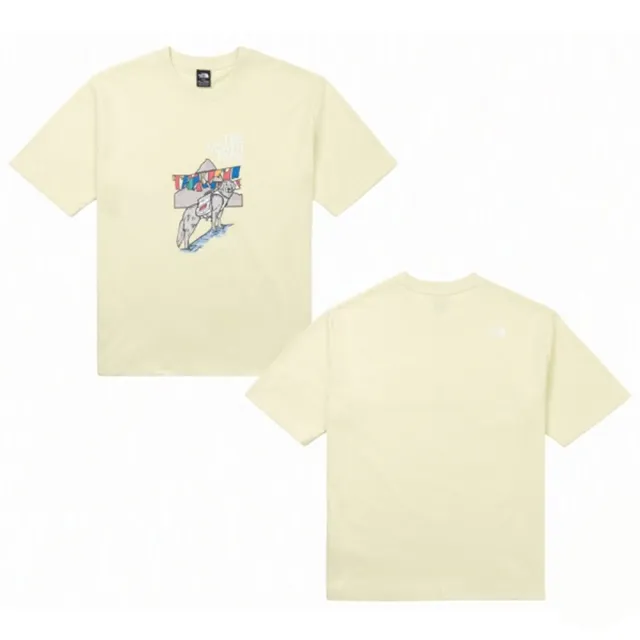 【The North Face】北臉 短袖上衣 男 U HEAVYWEIGHT MTN OVS SS TEE GRAPHIC 黃 NF0A8GVTG6O