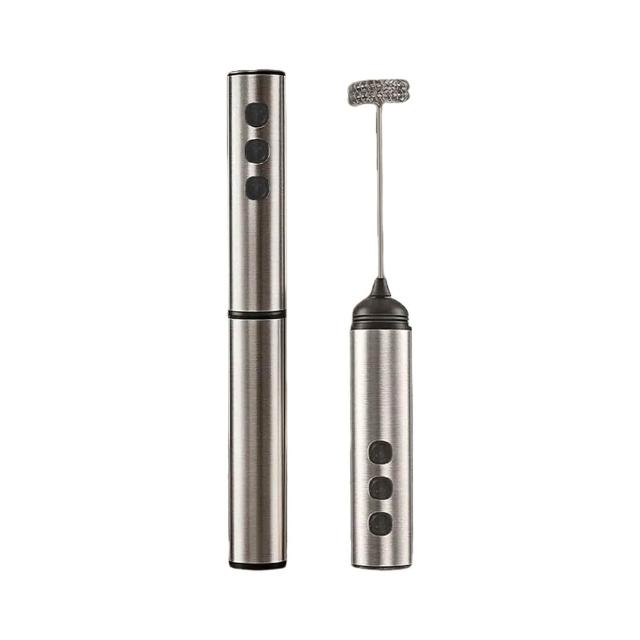【JYFION】無線手持電動奶泡器 不鏽鋼套筒咖啡打泡器 牛奶打發器 攪拌棒 打蛋器