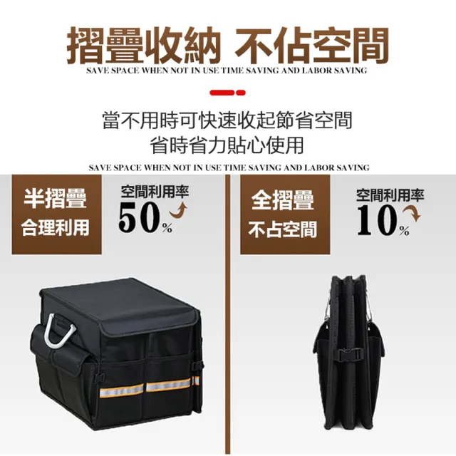 【ROYAL LIFE 皇室生活】大容量旅行車用後備儲物箱-單購防水袋 4入組(折疊收納箱/車用收納/儲物箱/置物箱)