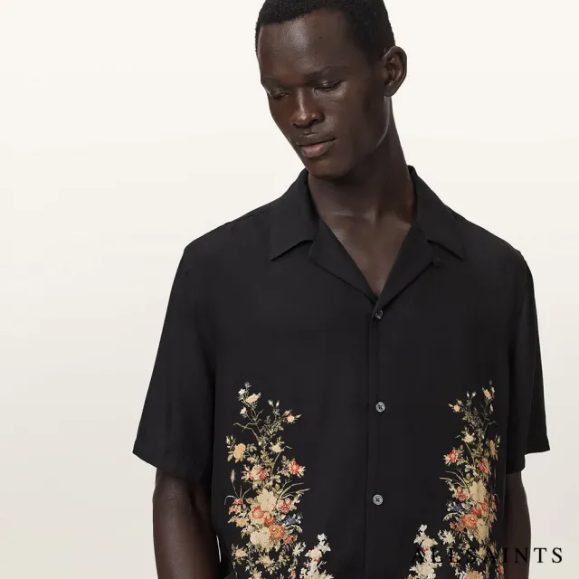【ALLSAINTS】PARSONS 印花短袖襯衫 M107SE(箱形版型)