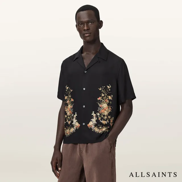 【ALLSAINTS】PARSONS 印花短袖襯衫 M107SE(箱形版型)