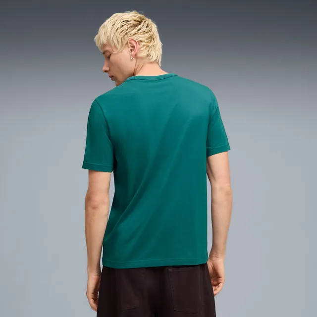 【PUMA】短袖上衣 男 女 中性 歐規 PUMA CLASS 綠 69222641