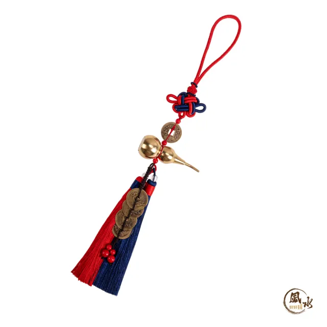 【雨揚】福祿葫蘆五帝錢吊飾(點硃砂/加持/除穢/吸穢/避邪/擋煞/化煞/招財/招貴人)