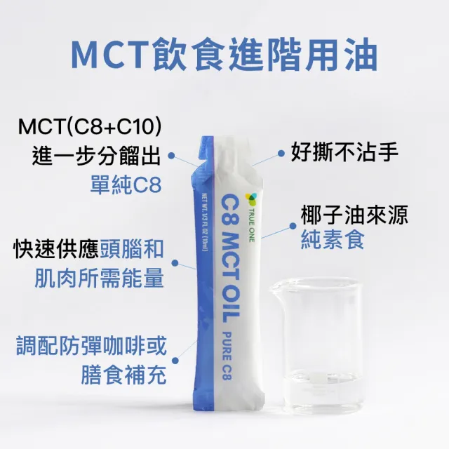 【食在加分】C8 MCT中鏈三酸甘油酯-好撕隨身包(10ml*15包)