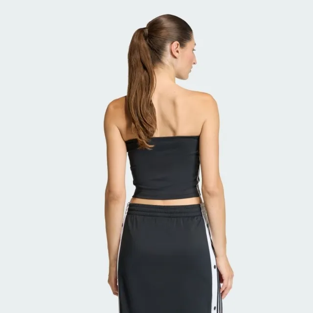 【adidas 愛迪達】3s Tube Top 女 平口上衣 黑 亞版 緊身 單品 穿搭(KD2893)