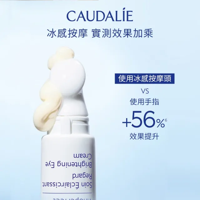 【CAUDALIE 歐緹麗】葡萄蔓抗黑眼圈眼霜 15ml(黑眼圈淡化/咖啡因/平滑眼周)