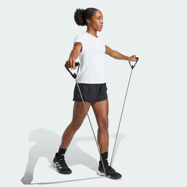 【adidas 愛迪達】短袖上衣 女 訓練 慢跑 亞規 AIRCHILL T 3.0 白 KS8952