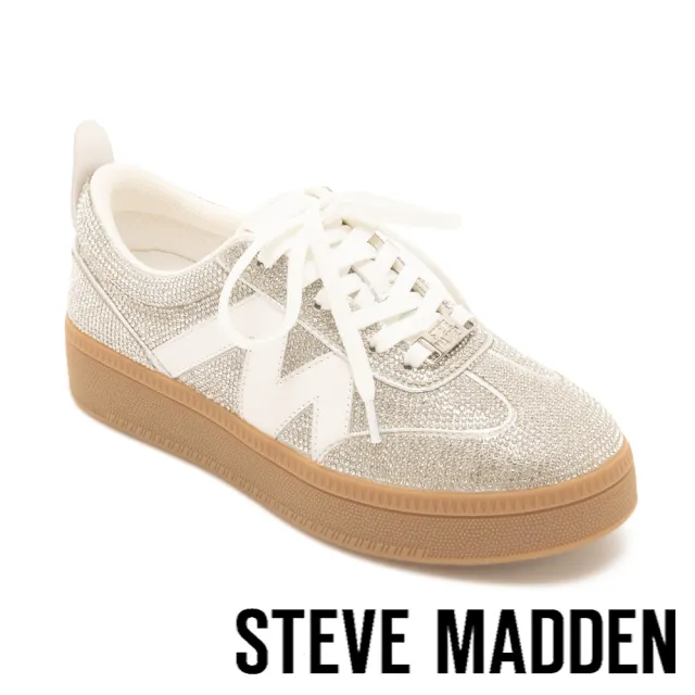【steve madden】滿鑽拼接M厚底德訓鞋 TWFENTY(銀色)