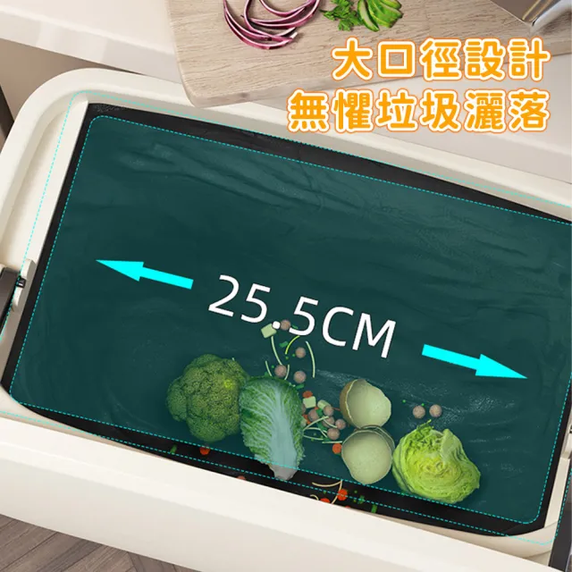 好拾選物 壁掛式垃圾桶-買一送一(大容量收納桶 廚房帶蓋垃圾桶)