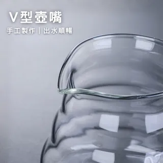 【Glass King】GK-600 咖啡雲朵壺 手沖咖啡壺 耐熱直火壺 耐熱玻璃壺 泡茶壺 分享壺 下接壺