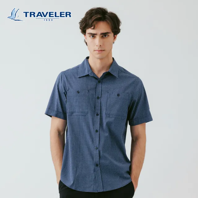 【TRAVELER 旅行者】男女款Coolmax吸排抗UV襯衫｜261TR709.11