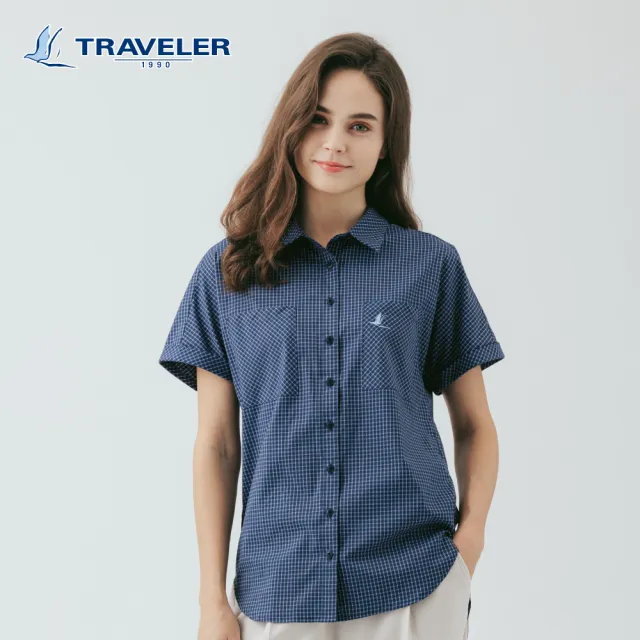 【TRAVELER 旅行者】男女款Coolmax吸排抗UV襯衫｜261TR709.11