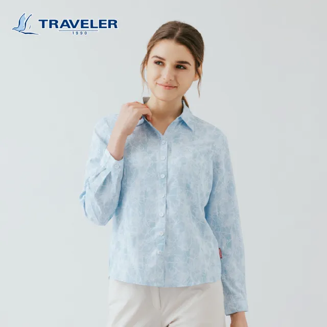 【TRAVELER 旅行者】女款吸排抗UV/消臭長袖襯衫|261TR717.18.19