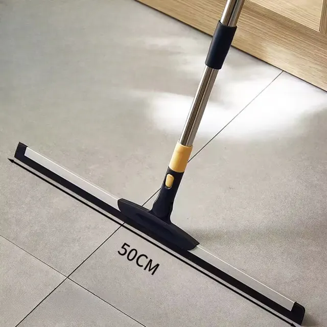 【FONMOST】魔術掃把50cm 矽膠地刮 浴室刮水刀 刮水器 刮刀掃把 浴室刮水掃把 地板刮水器 矽膠刮條地刮