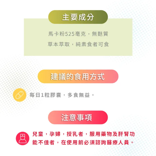 【GNC 健安喜】馬卡525膠囊食品 100粒/瓶(增強體力/調節生理機能)