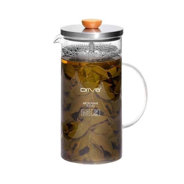 【Driver】冷熱兩用泡茶壺-1200ml(茶具 茶器 熱茶壺 沏茶壺 冷水壺 冷泡茶 耐熱玻璃壺)