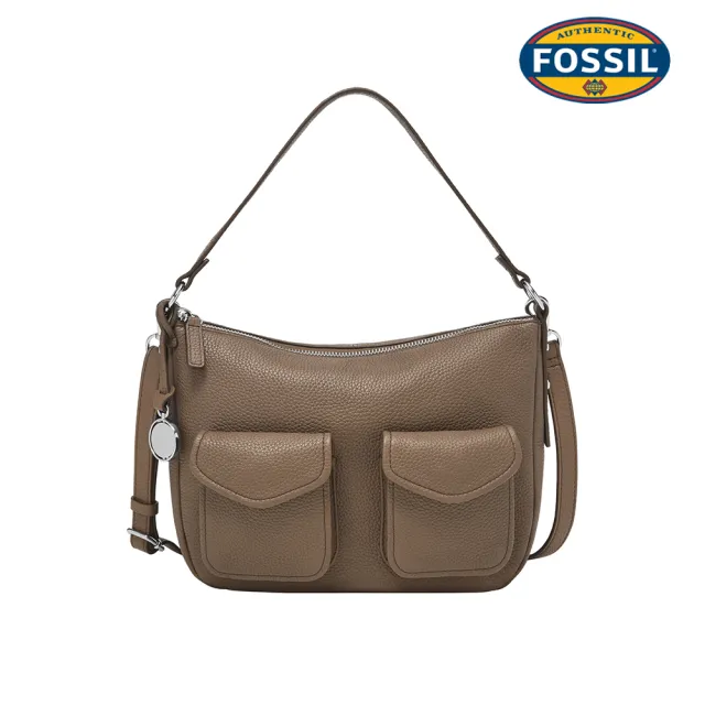 【FOSSIL】Jolie 真皮新月立體外袋斜背包 (多色可選)