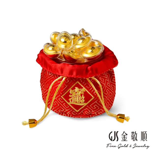 【GJS 金敬順】黃金擺件 純金9999 招財進寶 禮盒(金重:0.53錢/+-0.03錢)