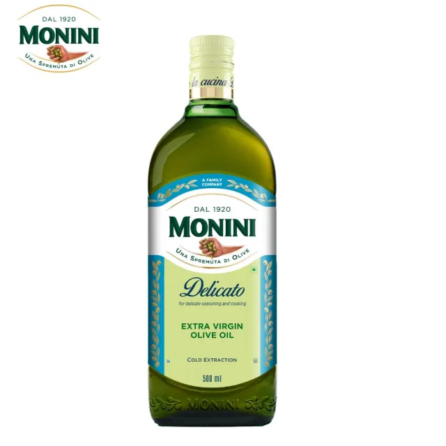 【Monini】莫尼尼美味特級初榨橄欖油500ml (可生飲/出廠酸價0.3%)