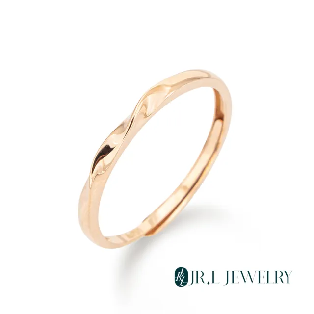 【JR.L JEWELRY】18K玫瑰金 心跡流轉 K金戒指 (活動戒圍)