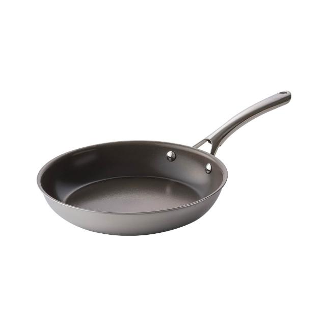 【CorelleBrands 康寧餐具】DuraNano晶奈無塗層不沾不鏽鋼平煎鍋-24cm