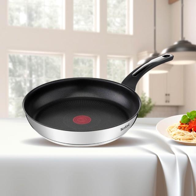 【Tefal 特福】精靈複合不鏽鋼28CM不沾鍋平底鍋(IH爐可用鍋)