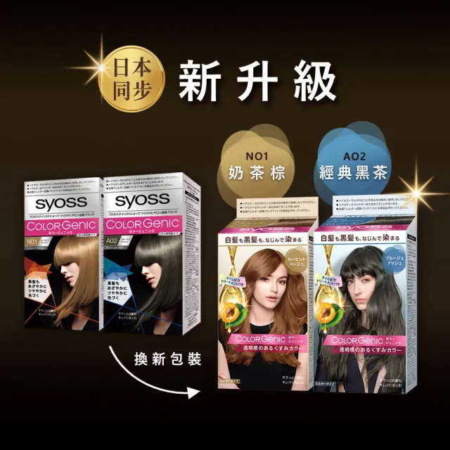 【Syoss 絲蘊】極致透感染髮系列(8色任選/經典黑茶/亞麻奶茶/奶茶棕/霧感灰)