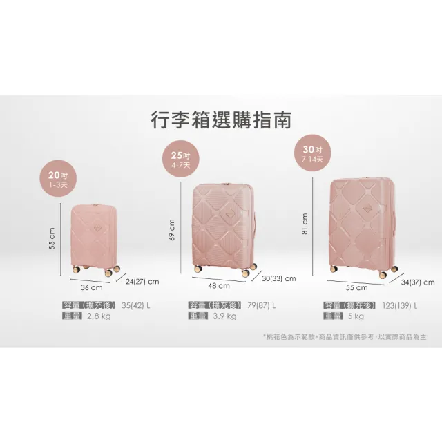 【AMERICAN TOURISTER 美國旅行者】25吋 INSTAGON 可擴充大容量輕量PP避震輪行李箱/旅行箱(多色可選)