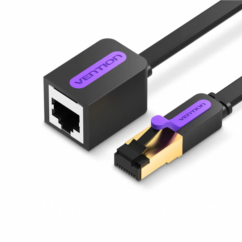 【VENTION 威迅】ICB 系列 CAT7 七類 網路延長線 扁線款 1M