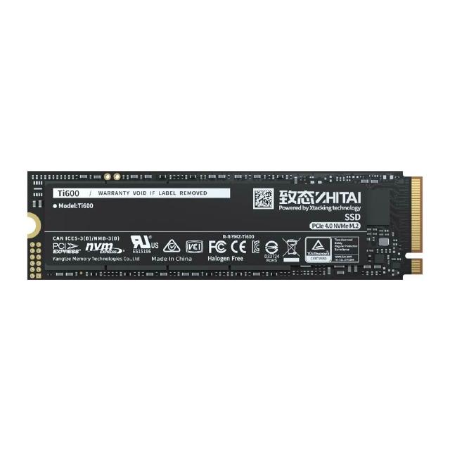 【ZHITAI 致態】Ti600 2TB M.2 2280 Gen4 PCIe 4.0 SSD固態硬碟 讀7000 寫6000 (五年保)