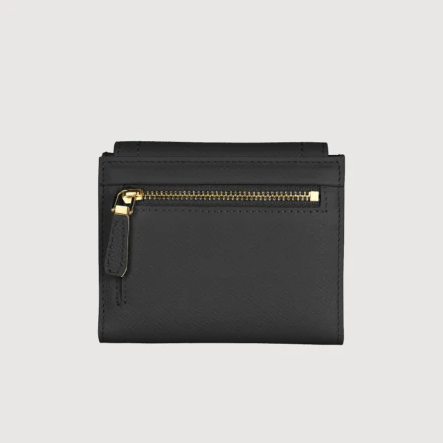 【BRAUN BUFFEL 德國小金牛】婕娜 6卡三折短夾-多色任選(BF2005-414-BK/BRA) 錢包送禮推薦