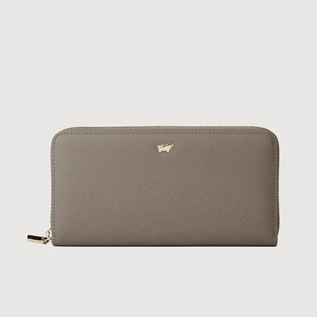 【BRAUN BUFFEL 德國小金牛】蘇菲娜-A 12卡拉鍊長夾-多色任選(BF885-601-BK/BRA/HM) 錢包送禮推薦