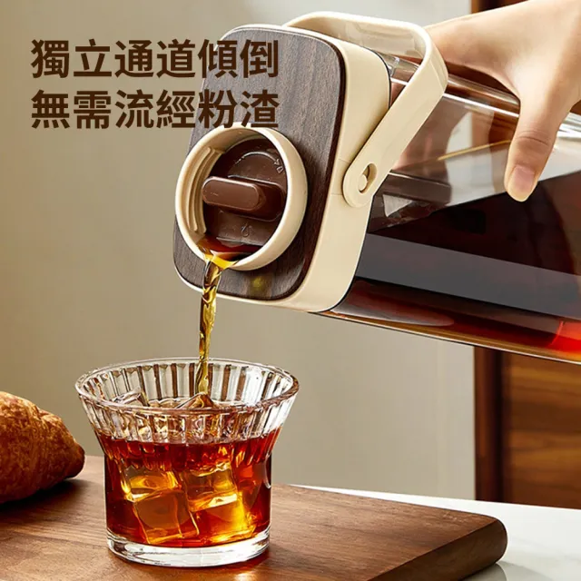 【Sumfun】咖啡冷萃壺 1000ml 家用冷水壺 冷泡咖啡壺 冰箱冷水壺 泡花茶壺 戶外冷水壺 冰涼飲料壺