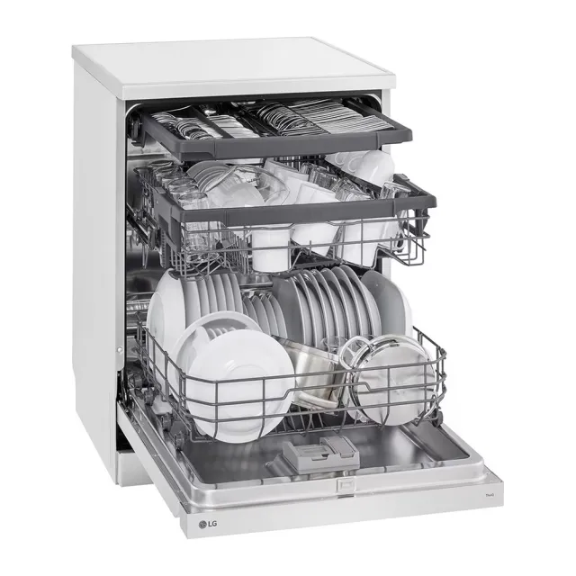 【LG 樂金】QuadWash Steam 四方洗蒸氣洗碗機 雲朵白 DFB533FW