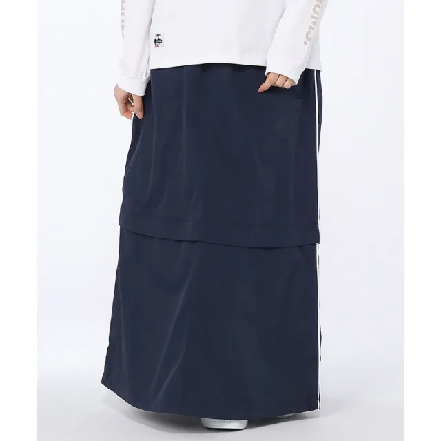 【CHUMS】CHUMS 休閒 女 Kearns Piping 2way Skirt兩穿式長裙 深藍 女 (CH181370N001)
