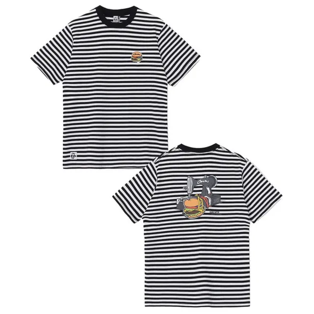 【CHUMS】CHUMS 休閒 Handmade Hamburger T-Shirt短袖上衣 白/黑 男 (CH012740W049)