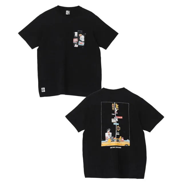 【CHUMS】CHUMS 休閒 Booby Lost City Trip Pocket T-Shirt短袖上衣 黑色 男 (CH012739K001)