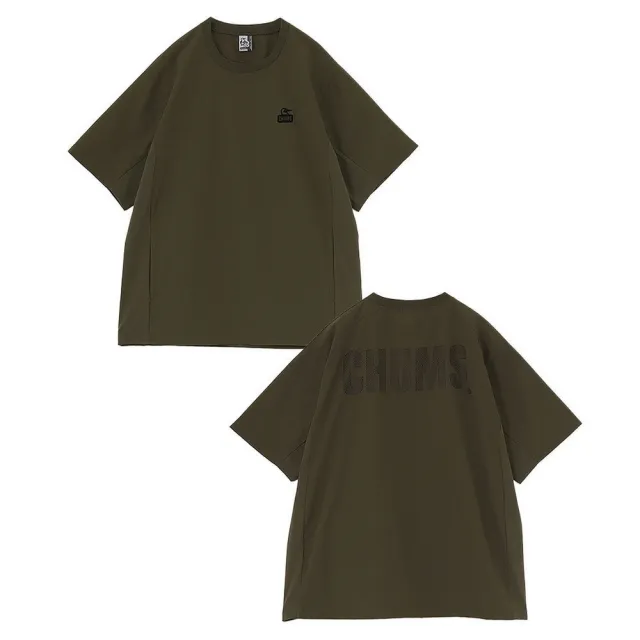【CHUMS】Airtrail Stretch CHUMS T-Shirt短袖上衣 卡其綠 (CH012580M022)