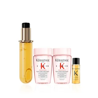 【KERASTASE 巴黎卡詩】金緻柔馭山茶花鎏光露75ml 填裝瓶(升級版奢光小金油/極致保濕/抗躁/護髮油/髮油)