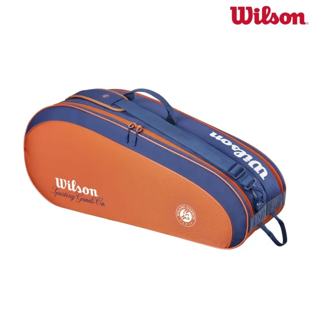 【WILSON】ROLAND GARROS 2026 TEAM 6PK RACKET BAG C 配件 網球拍袋 陶土橘 WR8053301001