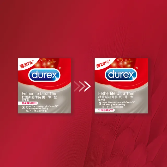 【Durex 杜蕾斯】超薄裝更薄型衛生套9盒(共27入 保險套/衛生套/避孕套/安全套/避孕/保險套推薦)