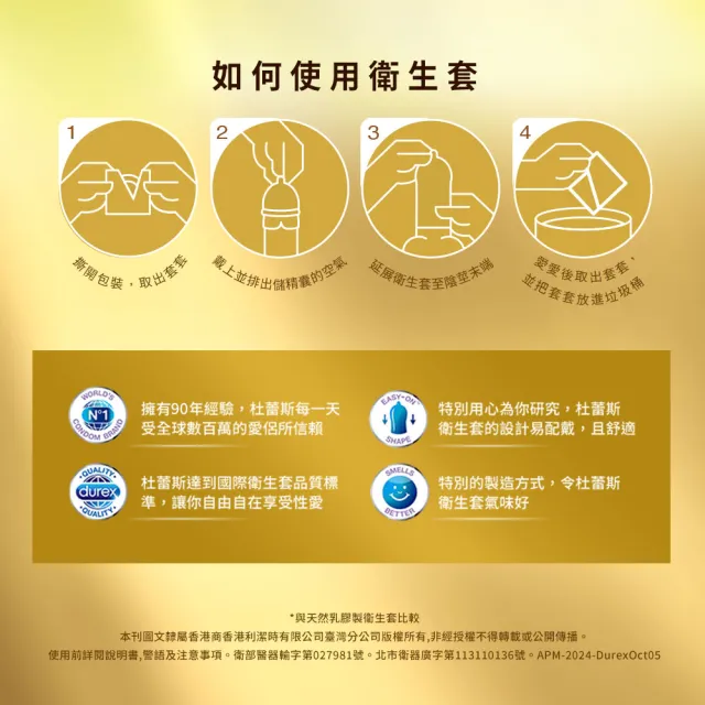 【Durex 杜蕾斯】真觸感裝衛生套4盒(共32入 保險套/衛生套/避孕套/安全套/避孕/保險套推薦)