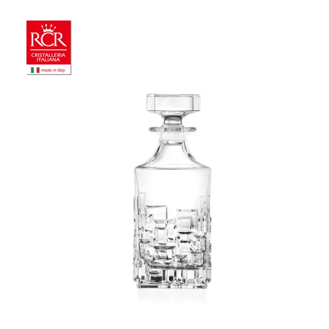 【RCR】義大利原裝 Etna系列 立體無鉛水晶 威士忌酒瓶/醒酒瓶 810ml｜送禮推薦