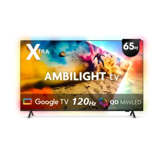 【Philips 飛利浦】65型4K QD Mini LED 120Hz Google TV 智慧顯示器(65PML9109)