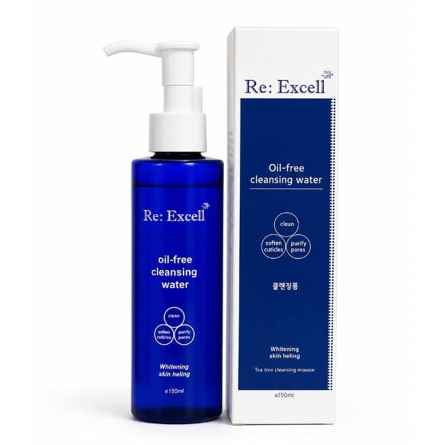 (即期品：買一送一)【韓國 Re:Excell】草本穀胱專業潔顏水(150ml 洗卸二合一)
