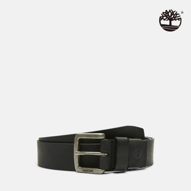 【Timberland】男款黑色40MM 皮帶(A29FV001)