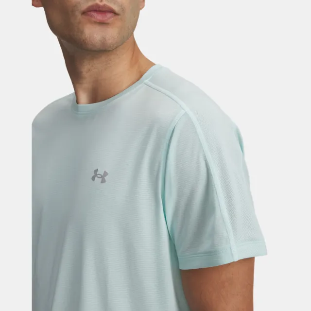 【UNDER ARMOUR】短袖上衣 男 訓練 慢跑 VELOCITI REFLCT 淺綠 6009518-703